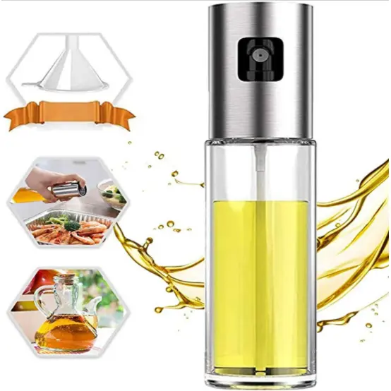 1 Spray Pulverizador Vidro Borrifador Azeite Vinagreessenciais De Cozinha