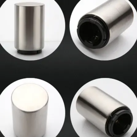 Abridor De Garrafas Aço Inox Magnético Portátil Automático E Poker Carta Abridor