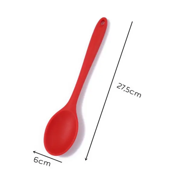 Colher De Silicone Utensílio De Cozinha Arroz Fritar Mexer Fashion