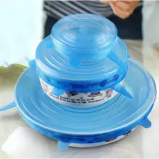 Tampas Panela Silicone Universal Reutilizável Elástica Tampas Silicone Cozinha