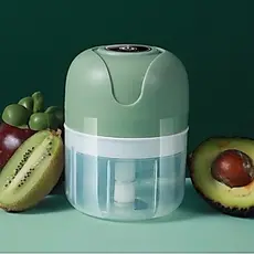 Mini Processador Triturador Sem Fio Elétrico 250ML De Alimentos Para Legumes Alho Gengibre Branco