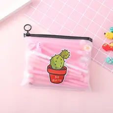 5 Peças Máscara Estojo Multiuso Bolsinha Necessaire Descartavel Estojo Transparent Estojo Escolar Grande