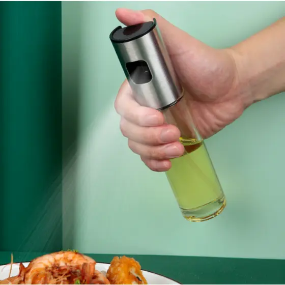 1 Spray Pulverizador Vidro Borrifador Azeite Vinagreessenciais De Cozinha Promoções