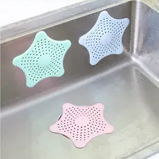 3  Peças Tampa Silicone Ralo Pia Cozinha Banheiro Estrela 14Cm