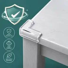 8 Peças Protetor De Silicone Para Quina De Mesa Protetor De Quina Móveis Quarto (4 Redondas + 4 Quadradas)