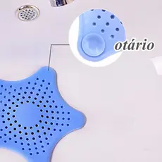 10 Tampa De Silicone Ralo Pia Tampa Estrela Cozinha Banheiro Universal Filtro