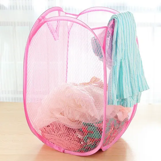 Cesta De Tecido Organizador De Roupas Dobrável Multifuncional Lavanderia Brinquedos Banheiro Quarto