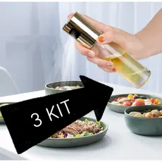 3 Spray Pulverizador Vidro Borrifador Azeite Vinagreessenciais De Cozinha Promoções