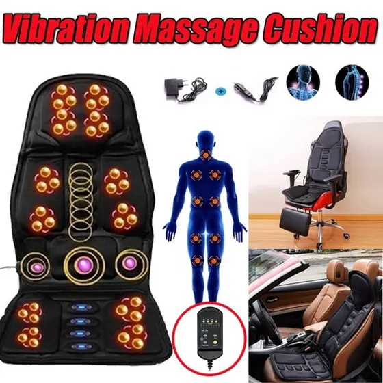 Assento Massageador Elétrico Costas Carro Cama Sofá Cadeira