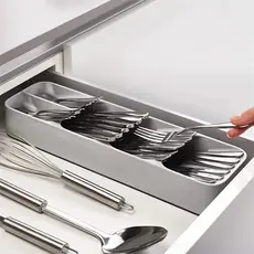 prático cozinha talheres bandeja de armazenamento titular da faca de plástico utensílios de cozinha organizador colher