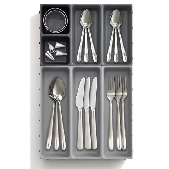Separador Talheres Modular Organizador Gaveta Cozinha 7 PEÇAS