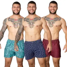 Cueca Samba Canção Short Pijama Para Homens de Liganete Estampada Oferta