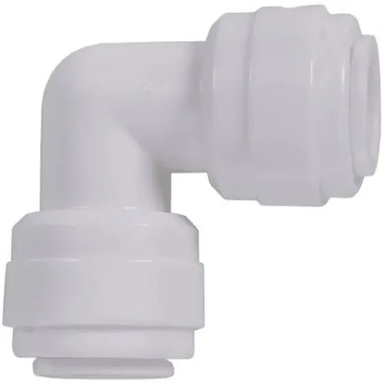 Cotovelo 3/8 Engate Rápido Conexão para Filtros Purificadores Osmose Peça para Filtro e Purificador de Água