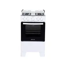Fogão De Piso Atlas Coliseum Plus 4 Bocas Mesa Inox Forno 50 Litros Branco