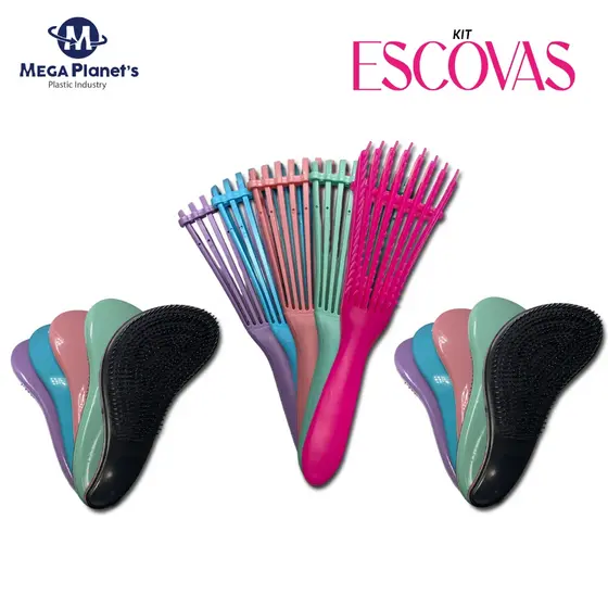 KIT 3 ESCOVA 1 ESCOVA POLVO 2 ESCOVA MAGICA