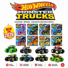Carrinho/Caminhão Hot Wheels Monster Trucks 2025 - Escala 1:64 - FYJ44