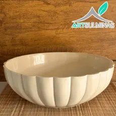 Bacia Bowl Cuia Grego N2 Decorativo Plantas Fruteira Casa Cozinha Jardim Polietileno