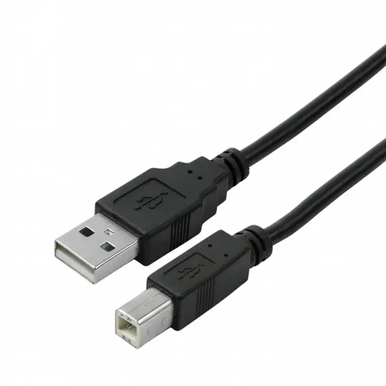 Cabo De Impressora - Usb A para Usb B Preto 2 Metros 5+