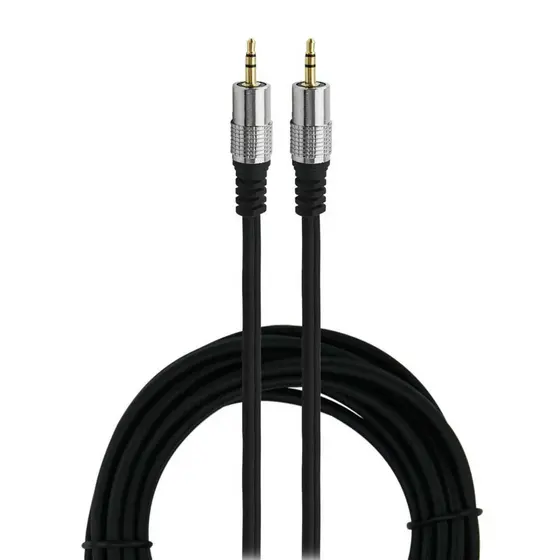 Cabo Áudio P2 X P2 5m Profissional Plug Metal Fitz 5 Metros