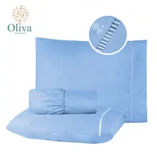 Kit Jogo de Lençol Cama Solteiro Micropercal 400 Fios Ponto Palito