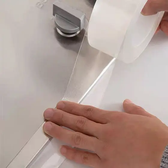 Fita Transparente Tira de Vedação À Prova D'água para Cozinha Pia