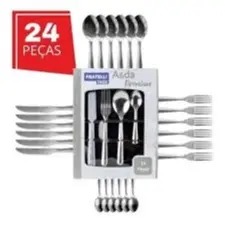 Faqueiro Inox 24 Peças Asda Conjunto Talheres