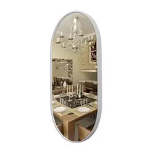 Espelho Oval com Moldura 92cm x 42 cm a Sala Banheiro Espelho de Parede