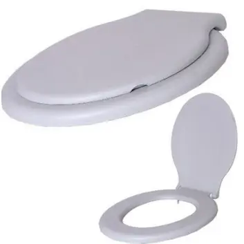 Assento De Vaso Sanitário Almofadado Modelo Basico Alumasa Oval Tampa de Vaso Universal Oval Confortável Macio Braco