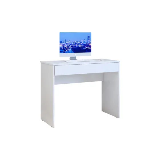 Mesa Home Office 90cm Gaveta e Prateleira | Escrivaninha para Estudo/Notebook | FULL