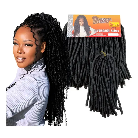 Cabelo Nina Softex Pacotão 360 Gramas Crochet Braid Cor Preto #1