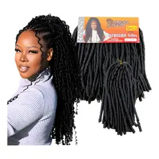 Cabelo Nina Softex Pacotão 360 Gramas Crochet Braid Cor Preto #1