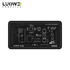 Tapete De Silicone Profissional Luowei M4 Para Bancada Preta