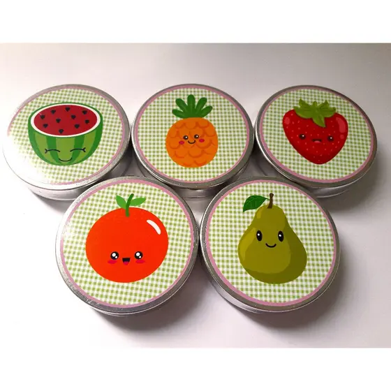 Latinhas Personalizadas Frutas 20 Unidades