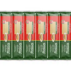Macarrão Liane Italia Espaguete Sêmola 500g - 6 unidades