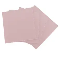 Kit Porta Apoio de Copo Bolacha em Couro Sintético Rosa Clarinho