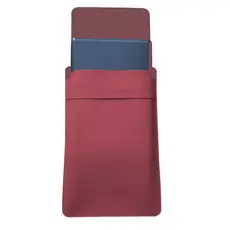 Luvas Pasta Capa Case Para Notebook Couro Bordô 13, 15,6 e 17