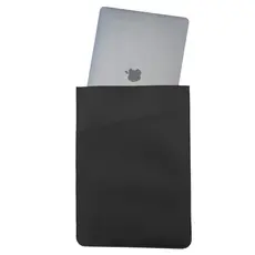 Case Para Notebook Slim em Couro Sintético Preto