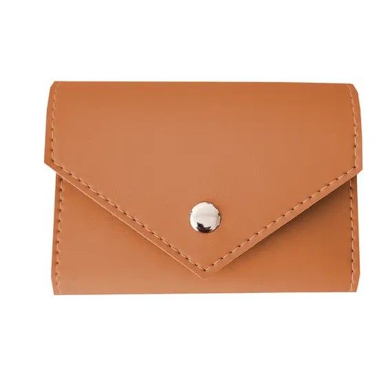 Carteira Feminina Premium de Couro Sintético Caramelo