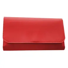 Carteira Feminina Grande de Couro Sintético Vermelho