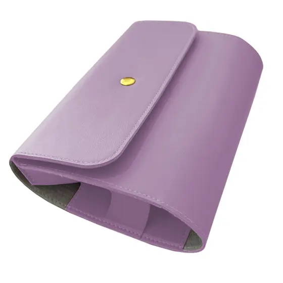 Case para Mouse e Carregador Couro Sintético Rosa Claro