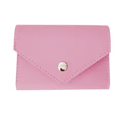Carteira Feminina Premium de Couro Sintético Rosa Clarinho