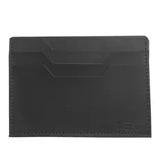Carteira Masculina Slim de Couro Ecológico Preta