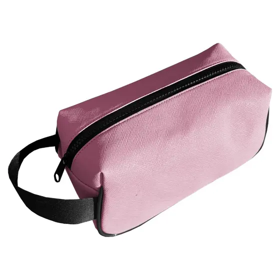 Necessaire Feminina Maquiagem Viagem Rosa Clarinho