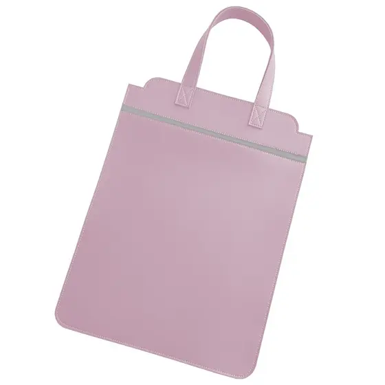 Porta Lixo Automotivo em Couro Ecológico Rosa Claro