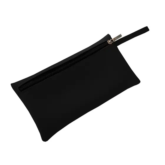 Bolsa Nécessaire de Mão Organizadora em Couro Sintético Preto
