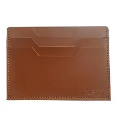 Carteira Masculina Slim de Couro Ecológico Caramelo