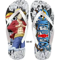 Chinelo One Piece Infantil Luffy/Zoro/Menino