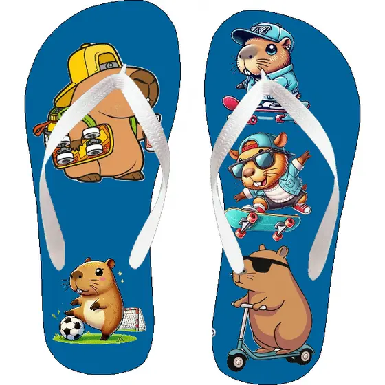 Chinelo Capivara Infantil/Menino/Menina/Personalizado