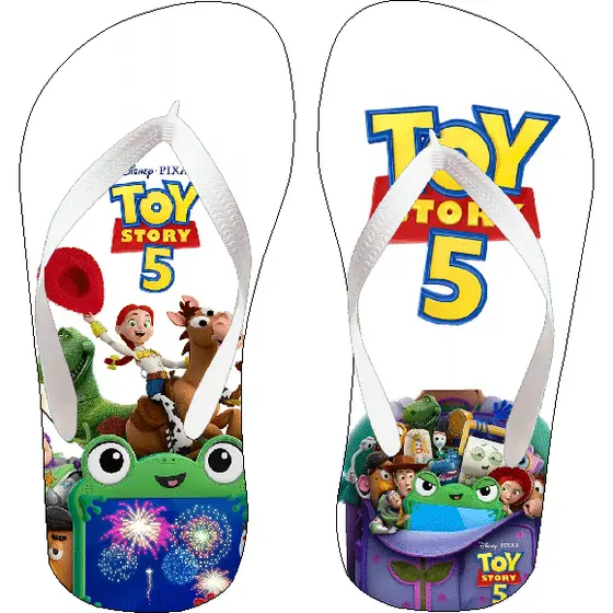 Chinelo Sandalia Toy Story 5 Personagens Infantil