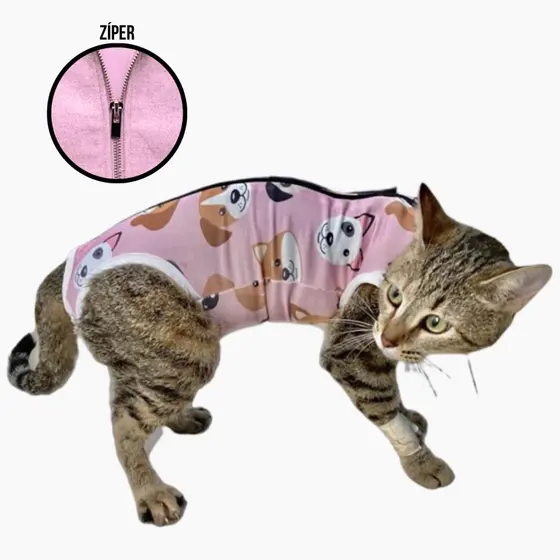 Roupa Pós-cirúrgica Gatos, Roupa Cirurgica para Gatos UV e Antialérgico